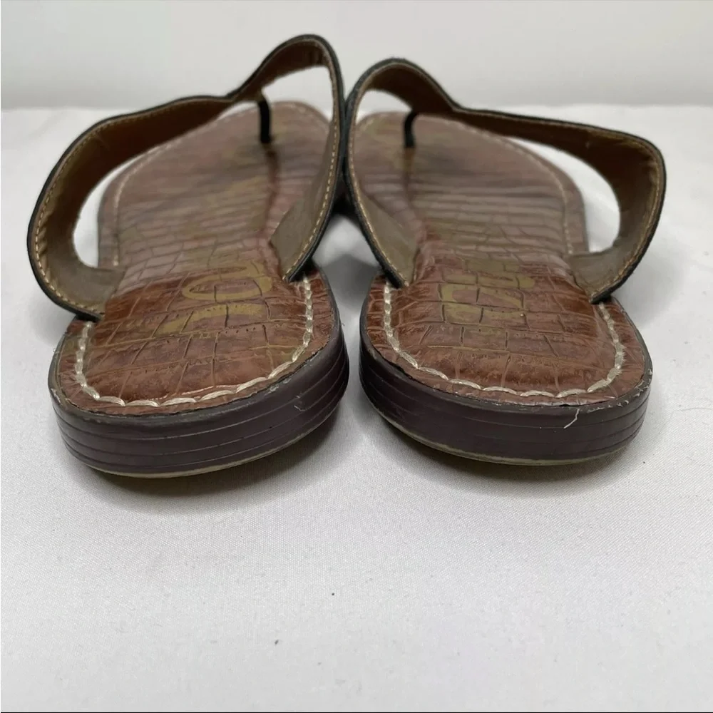 Sam Edelman Womens Kyra Black Leather Sandals Size 7.5